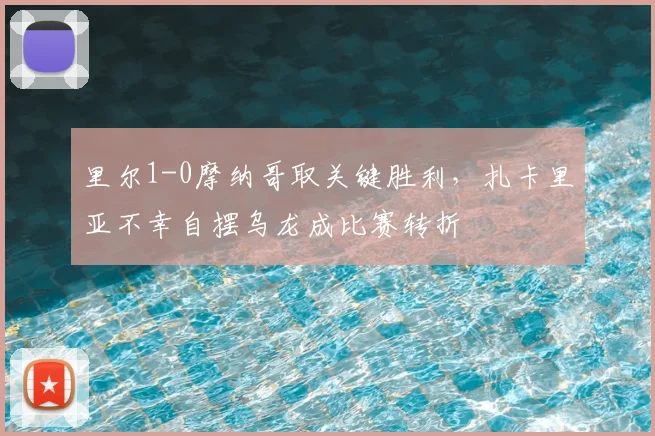 里尔1-0摩纳哥取关键胜利，扎卡里亚不幸自摆乌龙成比赛转折
